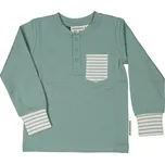 Dětské triko s dlouhým rukávem 100% organická bavlna GOTS Light green Geggamoja Velikost: 146/152