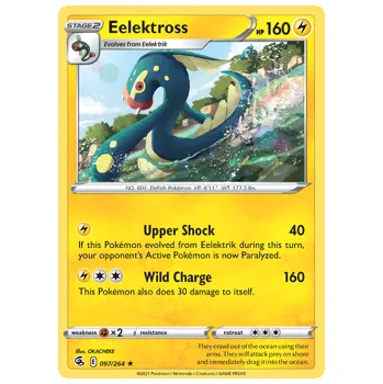 Sběratelská karetní hra Pokémon karta Eelektross 097/264 - Fusion Strike
