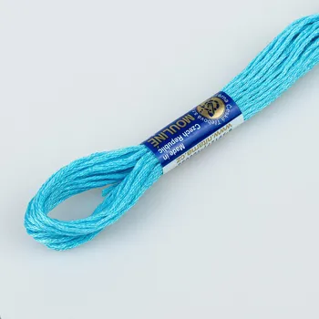 Příze Vyšívací příze MOULINE / MULINKA 5732 světlý tyrkys, jednobarevná, 2g/8m