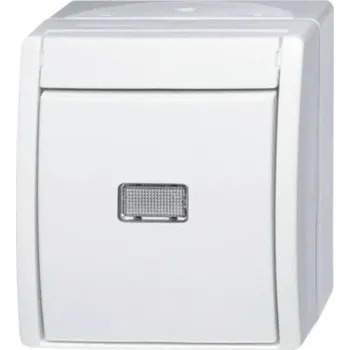 vypínač ABB 2CKA001484A0377 Kolébkový spínač IP44 bílá