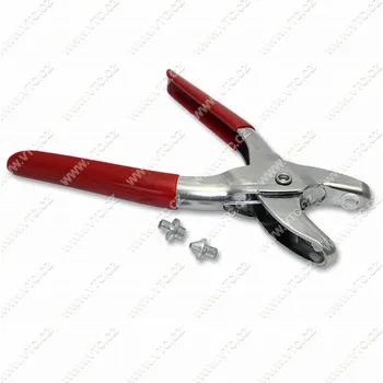 Kleště nýtovací Koh-I-Noor - stříbrné-červené