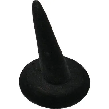 Šperkovnice Stojan, stojánek, dekolt aranžovací sametový černý prst 1x (PRST1)