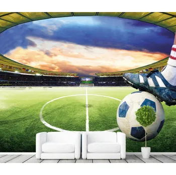 Tapeta Solution Media 3D tapeta - Fotbalový stadion MU168 2 - Voděodolná hedvábná tkanina - Textilní tapeta lesklá - 200g/m2