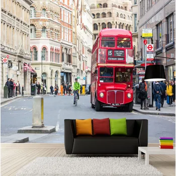Fototapeta Solution Media 3D tapeta - Londýnský autobus MU1552 3 - 3D Relief - Vliesová tapeta - 320g/m2