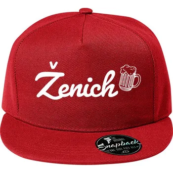 Kšiltovka Pánská snapback kšiltovka Ženich, Barva Červená, Velikost 20,5×11 cm , Canvas Kšiltovka snapback Bezvatriko.cz 2117