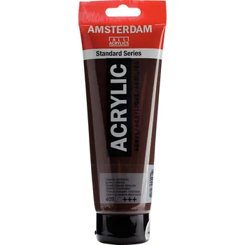 Vodová barva Akrylová barva Amsterdam Standard - 409 Burnt Umber Objem: 250 ml