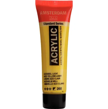 Vodová barva Akrylová barva Amsterdam Standard - 268 Azo Yellow Light Objem: 20 ml