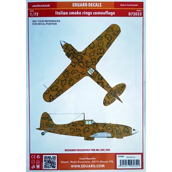 1/72 Decals Italian smoke rings camouflage