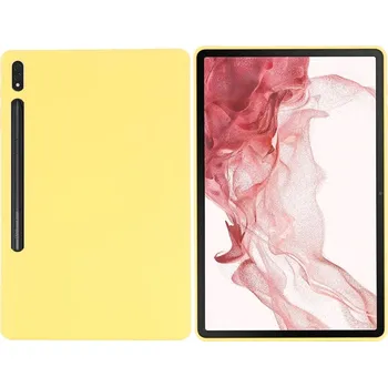 Pouzdro na tablet VSECHNONAMOBIL 54226 RUBBER Ochranný kryt pro Samsung Galaxy Tab S8+/S7+/S7 FE žlutý
