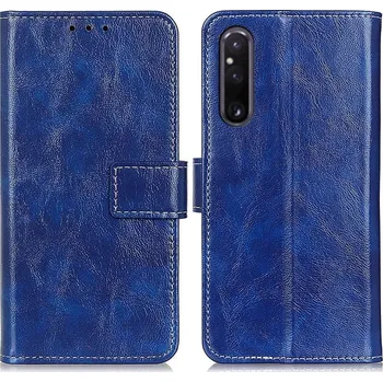 Pouzdro na tablet VSECHNONAMOBIL 59017 RETRO Peněženkový obal Sony Xperia 1 V modrý