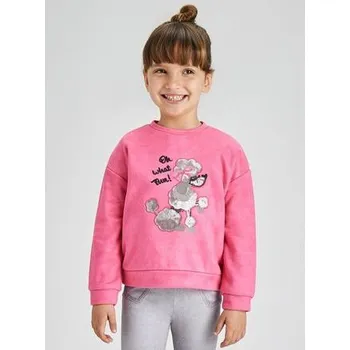 Dívčí mikina semišová mikina s pejskem Mayoral 4430-78 velikost 98