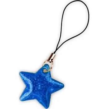 Reflexní taháček hvězdička tmavě modrá