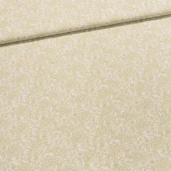 Bavlněné plátno N192, krajka zelená, š.150cm (látka v metráži)