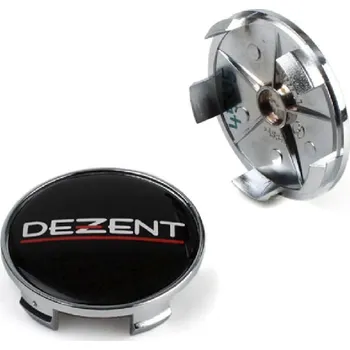 Alu kolo Středová krytka alu kola Ø 65/68 mm, Dezent ZT2220B, plast, s logem, černá/chromová