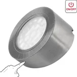 LED21 Nábytkové bodové svítidlo OVAL MASTER se spínačem 12V 2W, stříbrné, NEUTRÁLNÍ BÍLÁ