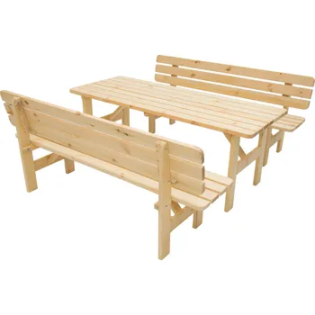 Zahradní sestava Masivní sestava z borovice 1+2 dřevo 30 mm (různé délky) 200 cm