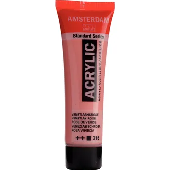 Vodová barva Akrylová barva Amsterdam Standard - 316 Venetian Rose Objem: 20 ml
