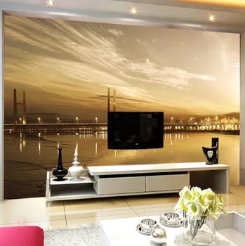 Tapeta Solution Media 3D tapeta - Most v západu slunce MU1070 1 - Voděodolné plátno - Textilní tapeta omyvatelná - 250g/m2