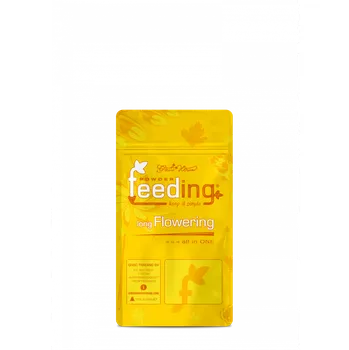 Hnojivo Green House Feeding - Long Flowering 125g, květové hnojivo (Vyvážený poměr NPK poskytuje dostatek dusíku po celou dobu kvetení a vysoké množství fosforu umožňuje rostlinám vytvořit silný a zdravý kořenový systém, zejména pro rostliny s dobou kvetení delší