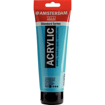 Vodová barva Akrylová barva Amsterdam Standard - 522 Turquoise Blue Objem: 250 ml