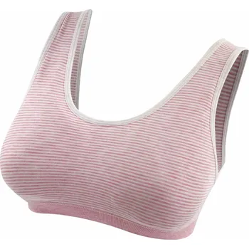 Dívčí spodní prádlo GREENICE Dívčí bambusová bezešvá podprsenka GREE-6280 Barva: Šedá, Velikost: L