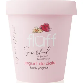 Tělový krém Fluff Raspberries & Almonds tělový jogurt Rice Protein & Coconut Oil 180 ml