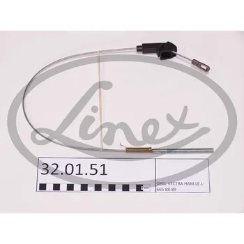 Lanko parkovací brzdy Tazne lanko, provozni brzda, , 522581, 90297927, LINEX, 32.01.51