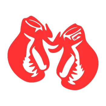 Samolepicí dekorace na vozidlo Boxerské rukavice 001 levá (02 - světle červená) SAMOLEPKA NA AUTO, NÁLEPKA, FÓLIE, POLEP, TUNING, VLASTNÍ TEXT, TISK, AUTOSAMOLEPKY.cz, POLEPY, OBRÁZEK, LOGO, 3D STICKERS