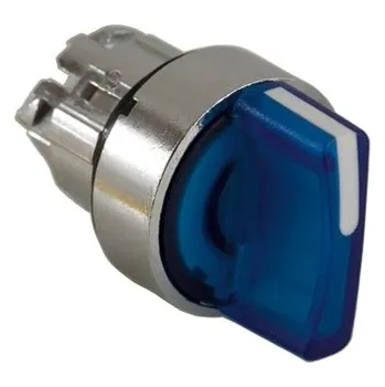 vypínač SCHN ZB4BK1563 Ovládací hlavice otočná prosvět., 3 p. s obous. návrat. do stř.-modrá