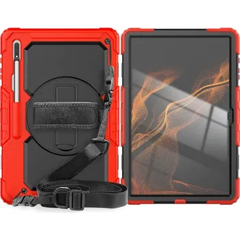 Příslušenství pro tablet VSECHNONAMOBIL 55252 SOLID 360 Odolný kryt pro Samsung Galaxy Tab S8 Ultra červený