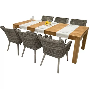 Jídelní set DEOKORK Zahradní ratanová sestava MONTE VICTORIA 240 6x Zahradní křeslo VICTORIA