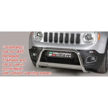 Tuning Přední ochranný rám Medium JEEP Renegade 2014-17 Misutonida EC/MED/376 černý povrch
