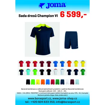 Sport Sada dresů JOMA Championship VI - AKCE - DOPRAVA ZDARMA - DOPORUČUJEME - AKČNÍ NABÍDKA