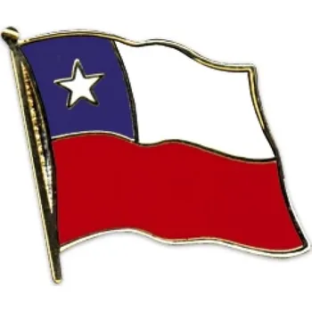 Odznak (pins) 20mm vlajka Chile - barevný