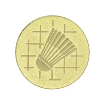 Kovový emblém - BADMINTON (022)