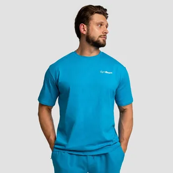 GymBeam Tričko Oversized Limitless Aquamarine XXL modrá