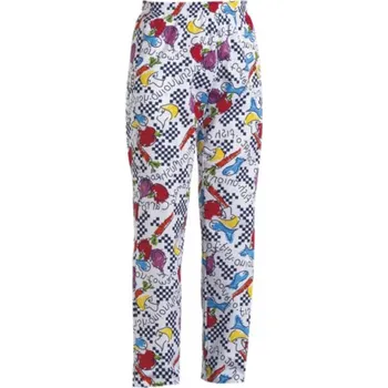 Gastro oděv Kuchařské kalhoty EGOchef FANTASY, 100% bavlna S E-3502102AS