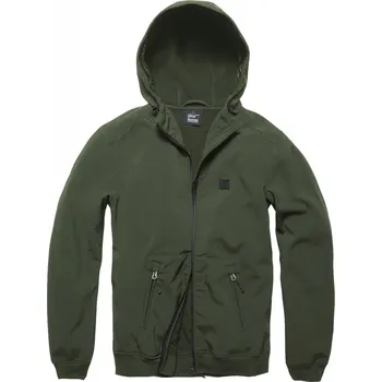 Pánská softshellová bunda Bunda Vintage Industries Ashore - tmavě olivová, L