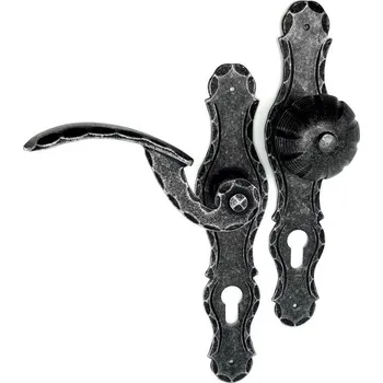 Dveřní kování Cobra Bremen PZ90 LI otočná černá pozink