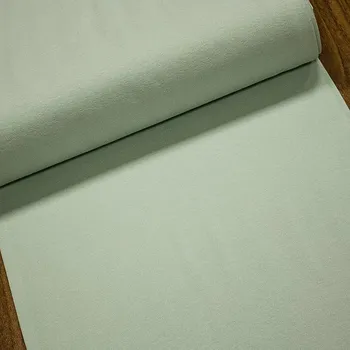 Žebrovaný bavlněný úplet 8058.015 BIO jemný, mentolový, š.35cm (látka v metráži)