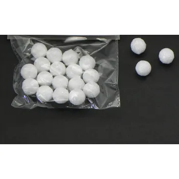 Vánoční dekorace Kulička přízdoba S/20 bílá (F48-J131216-1,5/W)