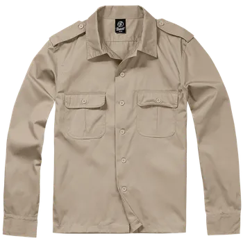 Pánská košile Košile US Shirt Longsleeve béžová 5XL