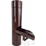 Lakovaný chrlič pro sběr dešťové vody 80 mm RAL 8017 hnědá