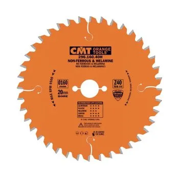 Pilový kotouč CMT Orange Pilový kotouč na lamino, plast a neželezné kovy - D165x2,2 d20 Z40 HW C29616540H