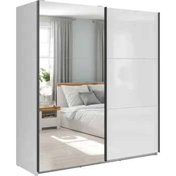 Šatní skříň TETRIX šatní skříň SZF/183/M, bílý lesk