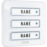 m-e modern-electronics KTA-3 W deska zvonku se jmenovkou 3násobný bílá 12 V/1 A