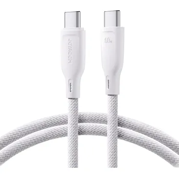 JOYROOM 63556 JOYROOM SA34-CC3 60W Kabel USB Typ-C / USB Typ-C 1 metr bílý