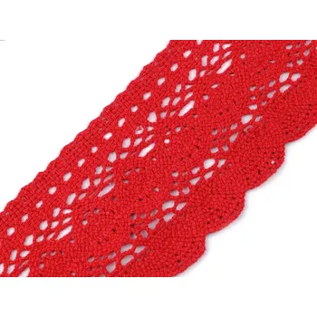 Krajka Bavlněná krajka paličkovaná šíře 75 mm