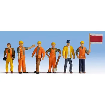 Modelová železnice NOCH 45277 TT Figurky - traťoví dělníci NO45277