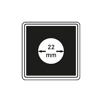 Kapsle na mince Carrée 22 mm - 4 ks